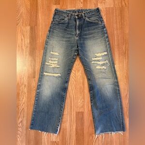 Vintage 90’s blue bell wrangler distressed jean